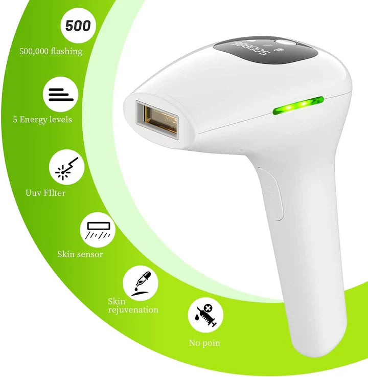 IPL Permanent Laser Hair Removal Device – Safe & Effective for Face and Body, Men & Women