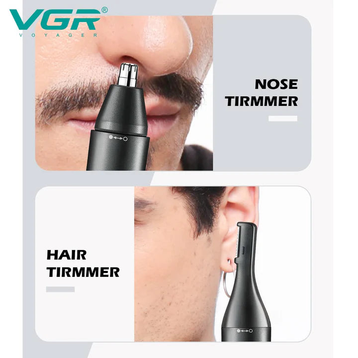 VGR V613 Nose, Ear & Eyebrow Trimmer – Facial Grooming Tool