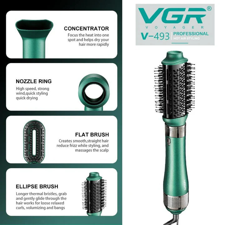 VGR V493 4-in-1 Hot Air Styler for Women