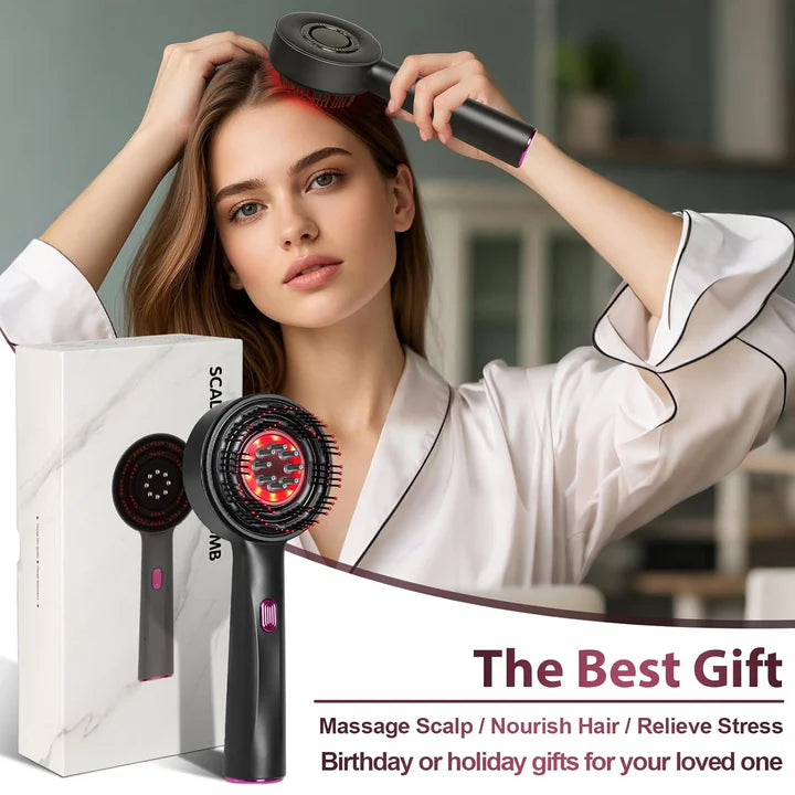 Laser Hair Growth Comb – Electric Scalp Massager & Oil Applicator
