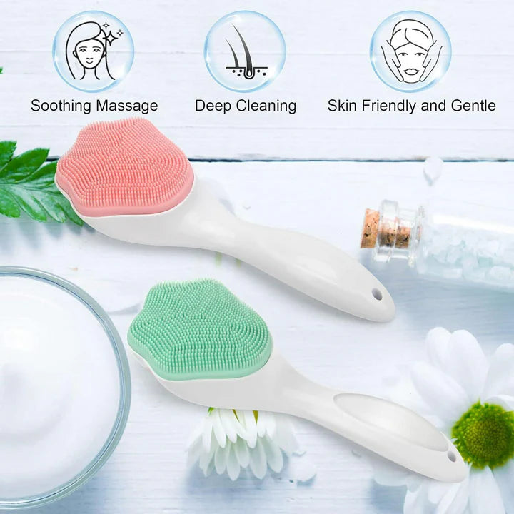 Silicone Face Scrubber – Exfoliating Facial Cleansing Brush for Pores & Blackhead Removal