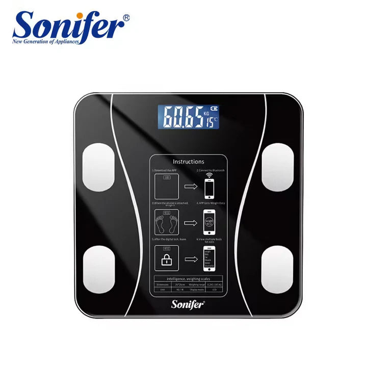 Sonifer Smart Body Fat Scale – LED & App