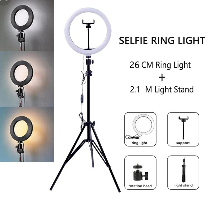 Ring Light With All Sizes 26cm 36cm 45cm With Tripod