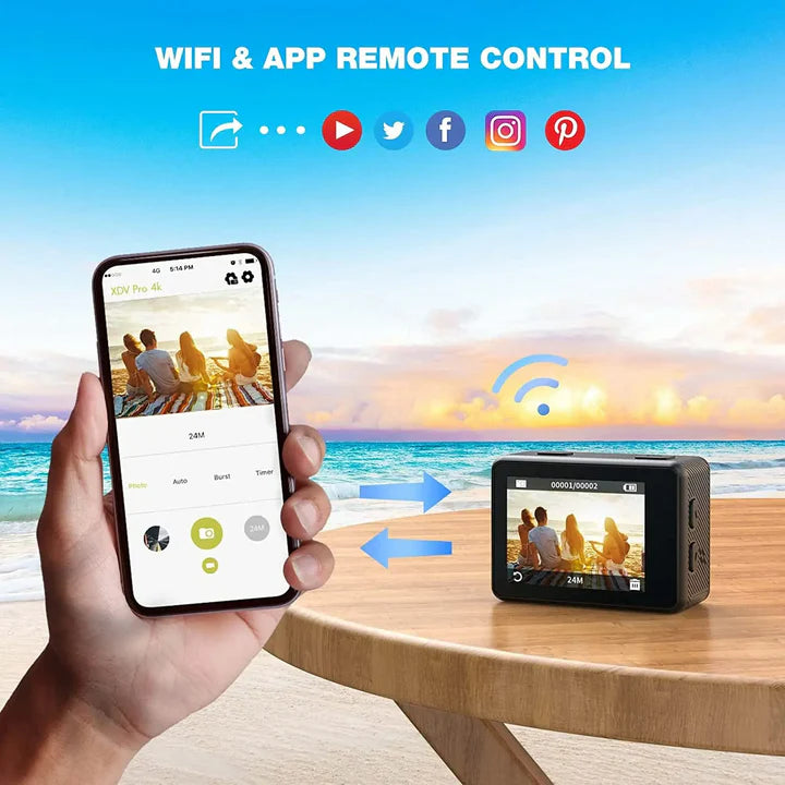 4K Action Camera With Sony IMX179 Sensor