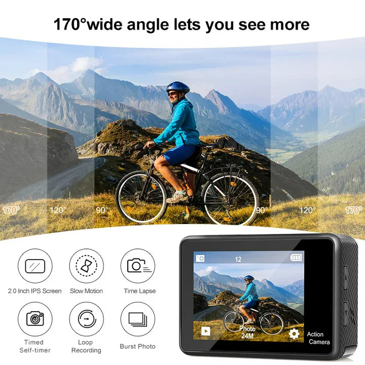 4K Action Camera With Sony IMX179 Sensor