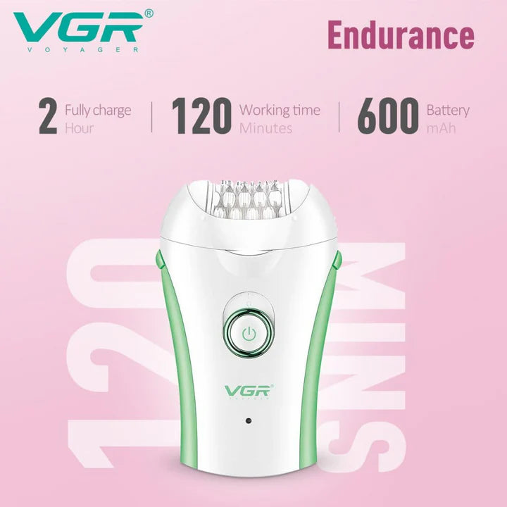 VGR V705 Cordless Epilator – Gentle Hair Removal for Women