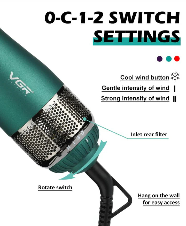 VGR V493 4-in-1 Hot Air Styler for Women
