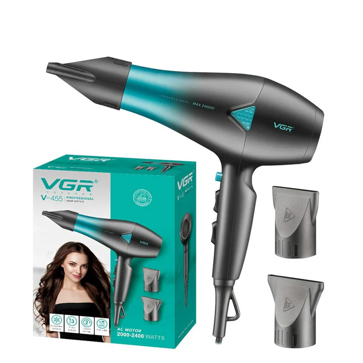 VGR V455 Professional Hair Dryer – Cool Shot, 3 Heat & 2 Speed