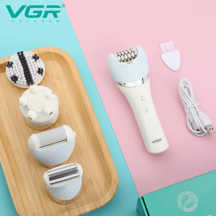 VGR V703 5-in-1 Women’s Grooming Kit – Shaver, Trimmer & Massager