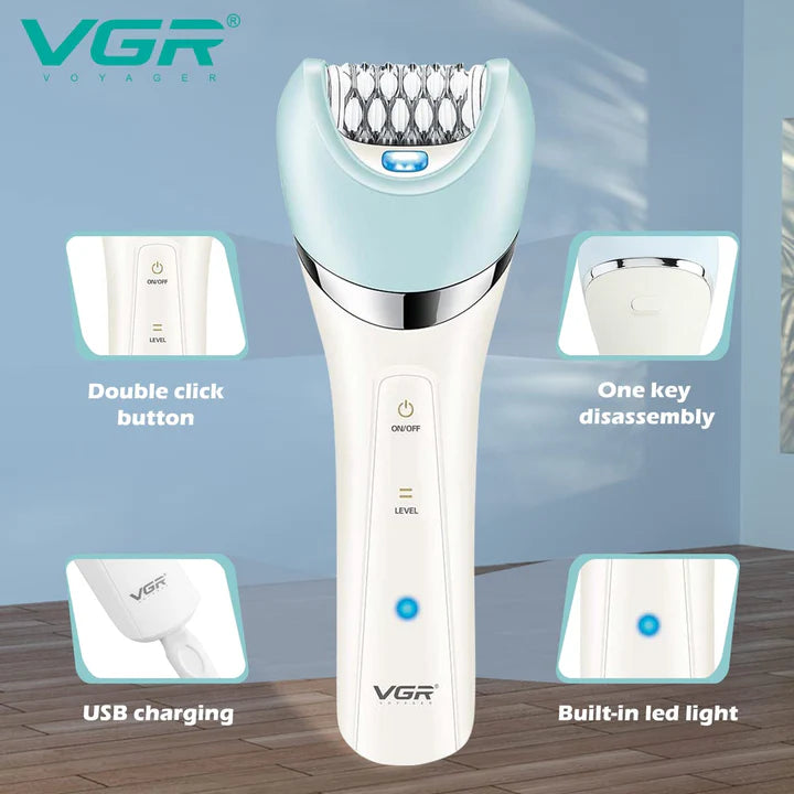 VGR V703 5-in-1 Women’s Grooming Kit – Shaver, Trimmer & Massager