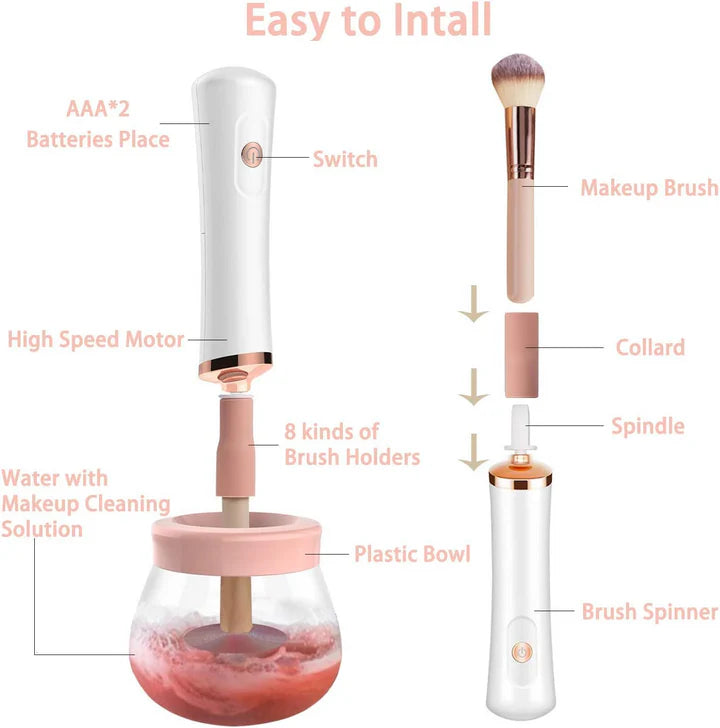 Makeup Brush Cleanser: Cleans All Brush Types & Sizes