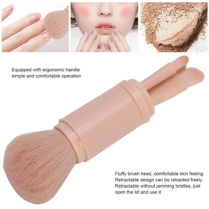 Portable Makeup Brush Set 4-in-1