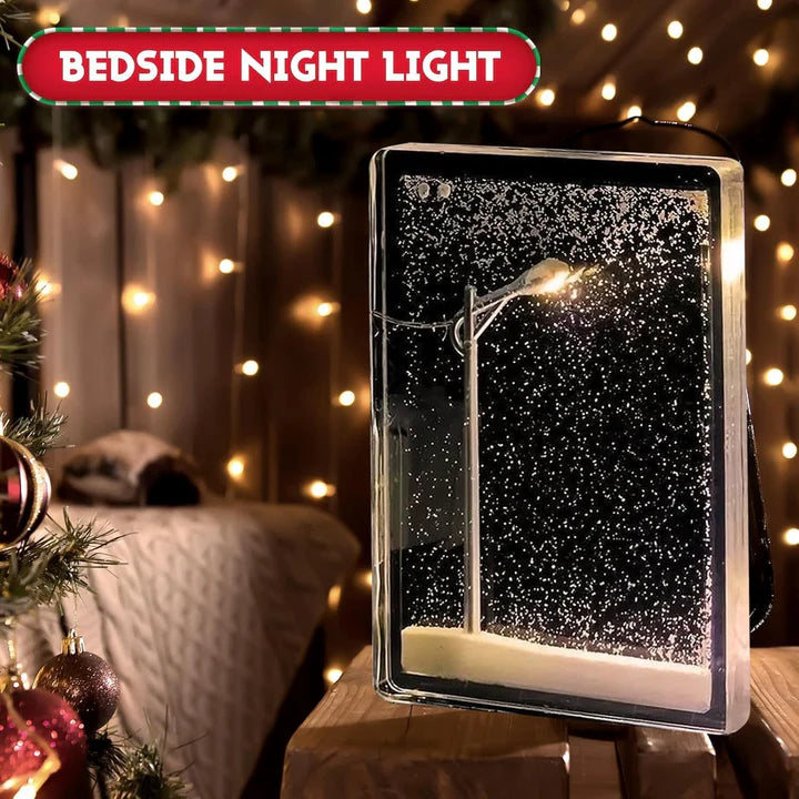 Snow Tales Lamp – Christmas Snowy Street Scene Snow Globe Night Light
