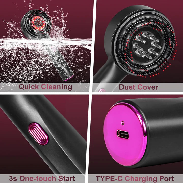 Laser Hair Growth Comb – Electric Scalp Massager & Oil Applicator