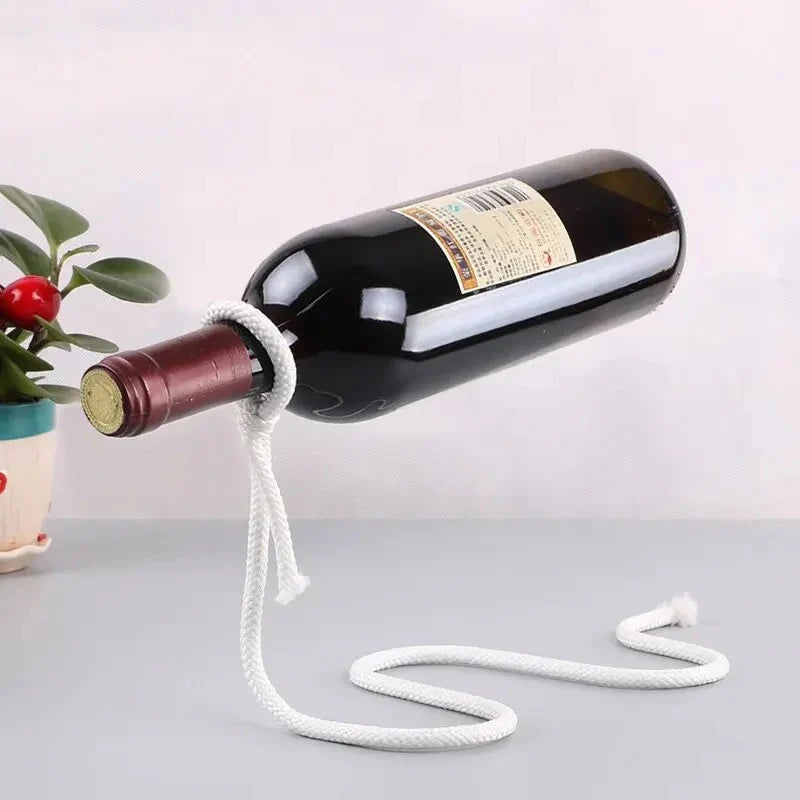 Wine Holder White Rope Or Metal Chain