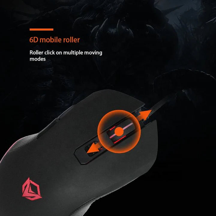 Backlit Gaming Keyboard and Mouse Combo Meetion C510 USB