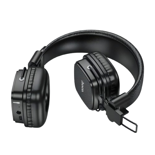 HOCO Over-ear Bluetooth V5.4 Headphones Game Music Sports Headset Support AUX Foldable Earphone for Android IOS Mobile Phone