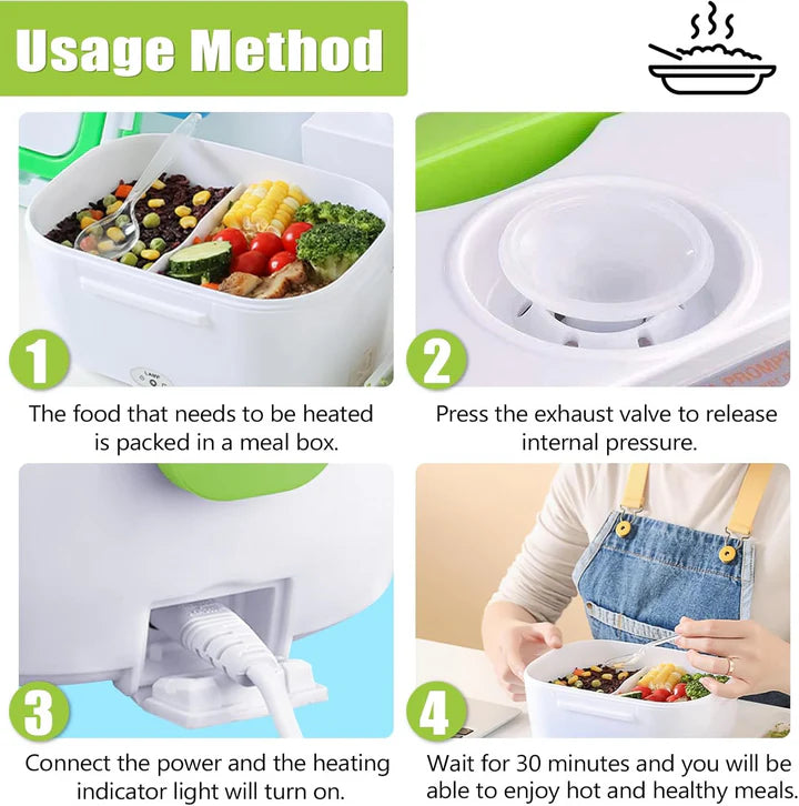 Electric Lunch Box – Portable Food Warmer for Work & Travel