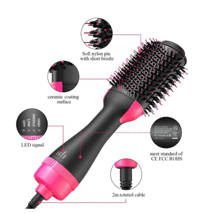 Hair Dryer And Styler Hot Air Brush- 1000W