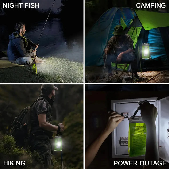 Portable Salt Water LED Lamp for Camping, Hiking & Emergencies