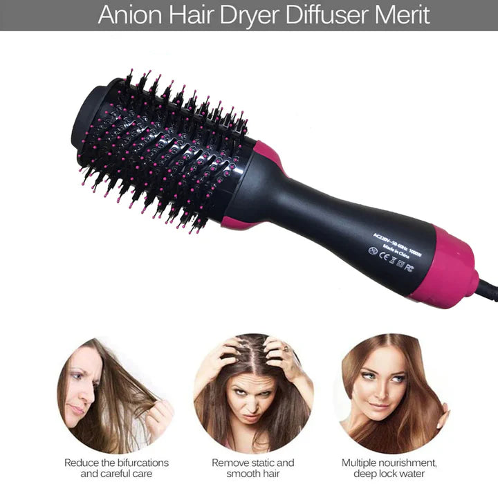 Hair Dryer And Styler Hot Air Brush- 1000W