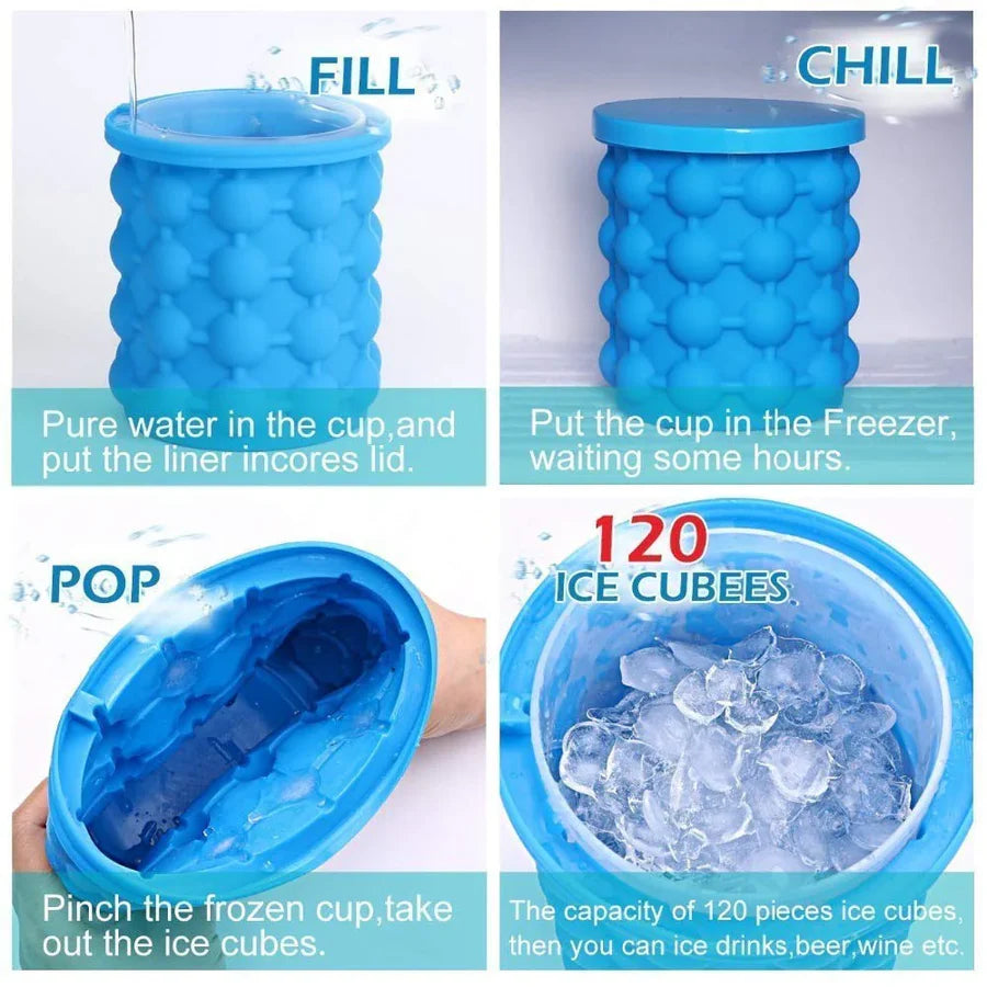Wishbone Silicone Ice Maker Bucket Ice