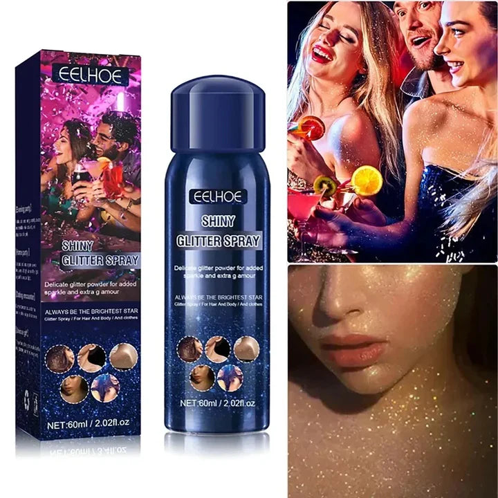 Shiny Glitter Spray for Body & Hair