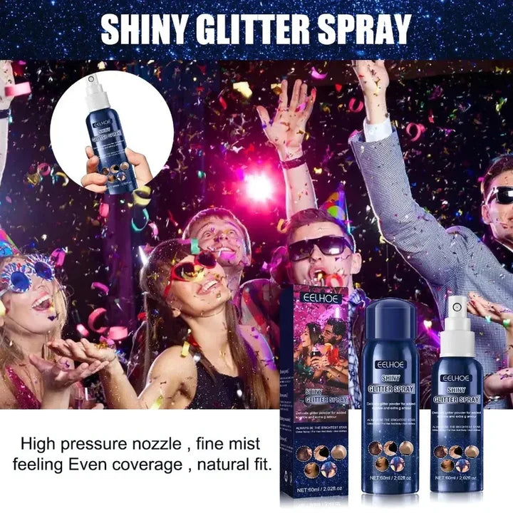 Shiny Glitter Spray for Body & Hair