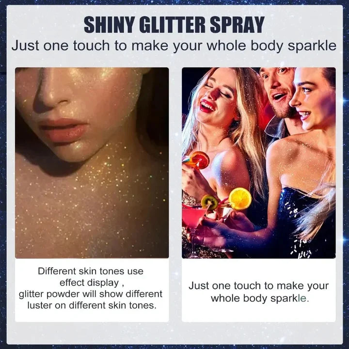 Shiny Glitter Spray for Body & Hair