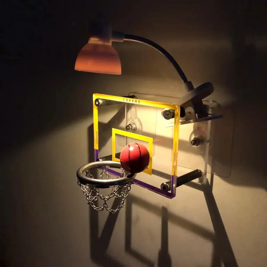 LED Nightlight Basketball Lights Lamp  Wall Decor with Balls & Hoop