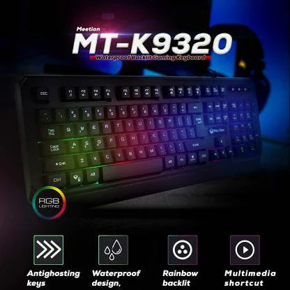 MEETION Wired RGB Gaming Keyboard MT-K9320