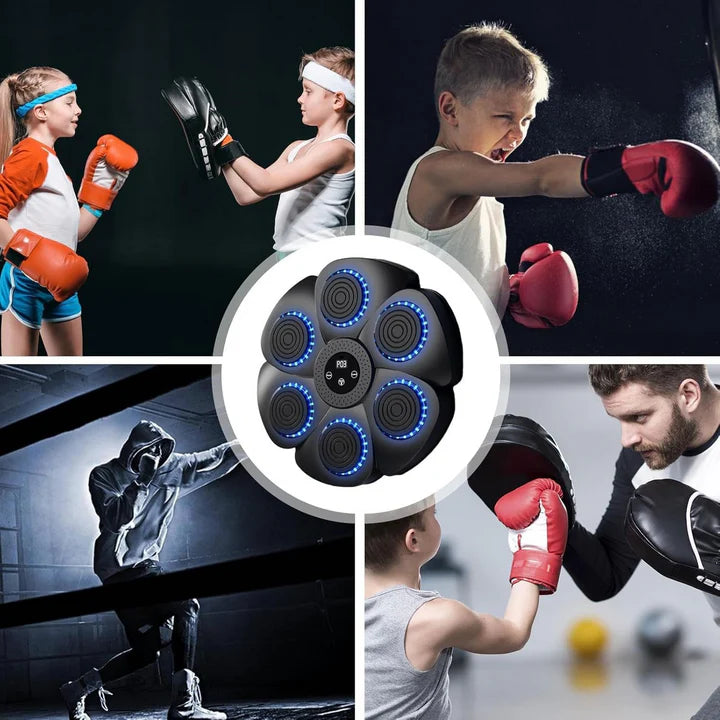 Professional Bluetooth Music Boxing Machine with LED Lights With Gloves
