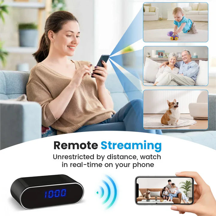 Spy Wifi Clock Hidden Camera