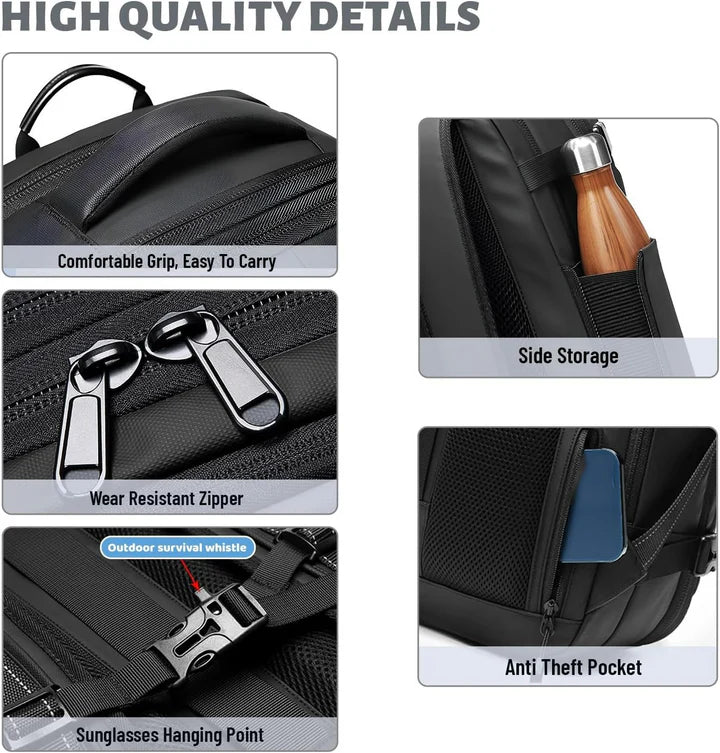 Vacuum Compression Travel Backpack with Pump – Space Saver Bag for Camping & Luggage