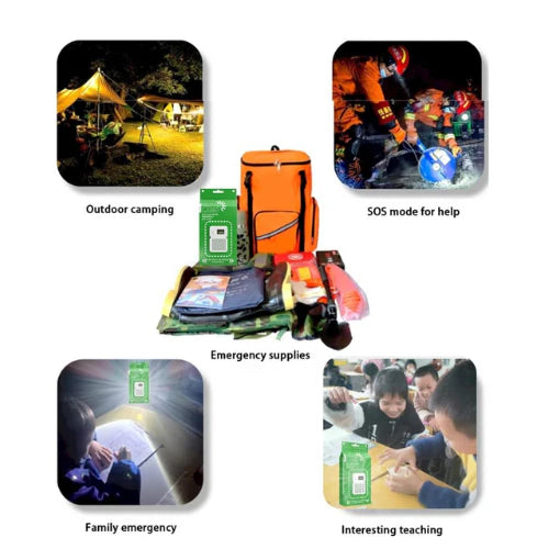 Portable Salt Water LED Lamp for Camping, Hiking & Emergencies