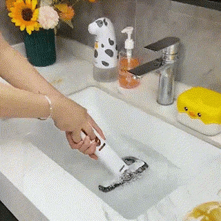 Portable Mini Mop Self-Squeeze Mini Mop For Small Spaces Wet And Dry