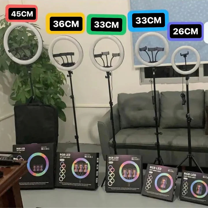 RGB Ring Light With 2.1 Meter Tripod