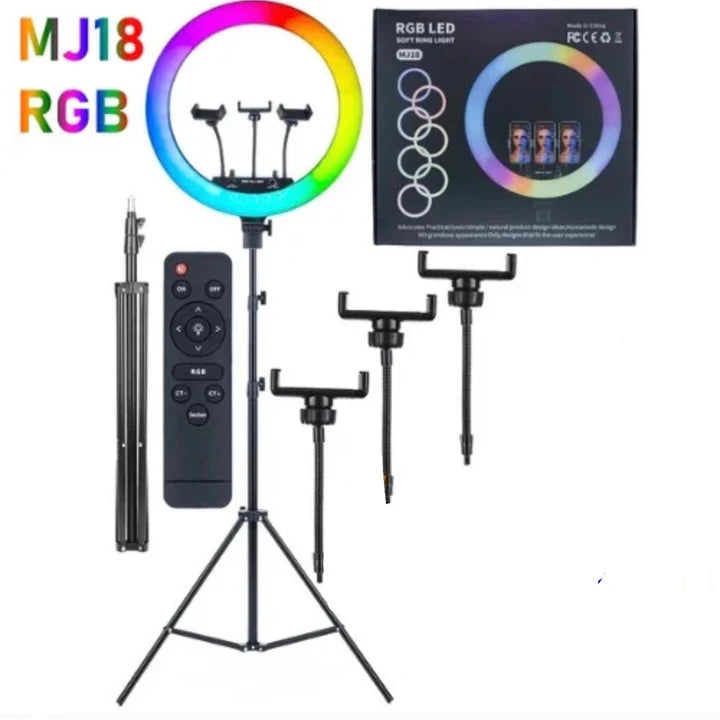 RGB Ring Light With 2.1 Meter Tripod