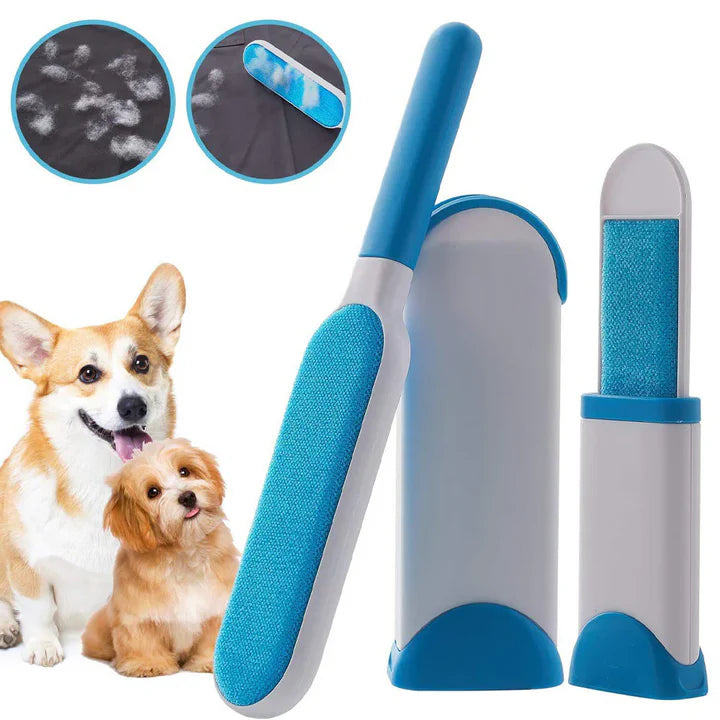 Pet Hair Remover Brush for Dogs and Cats with Efficient Double-Sided Self Cleaning Base, Animal Hair Removal Tool
