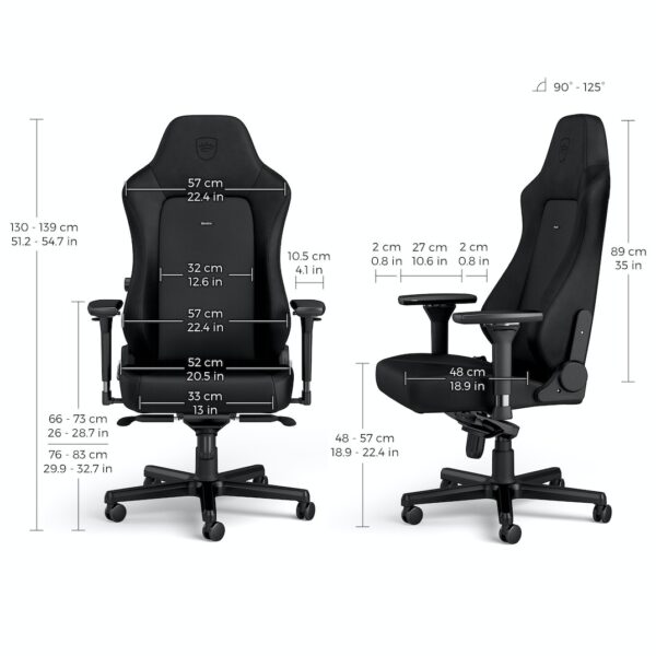 HERO BLACK EDITION High-tech faux leather  NOBLECHAIRS GAMING & OFFICE CHAIRS ; CUSHIONS INCLUDED "AWARD WINNING" - Image 11