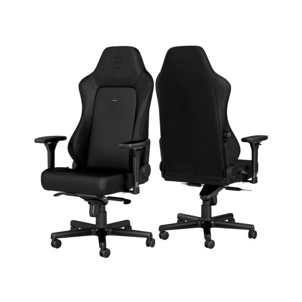 HERO BLACK EDITION High-tech faux leather  NOBLECHAIRS GAMING & OFFICE CHAIRS ; CUSHIONS INCLUDED "AWARD WINNING"