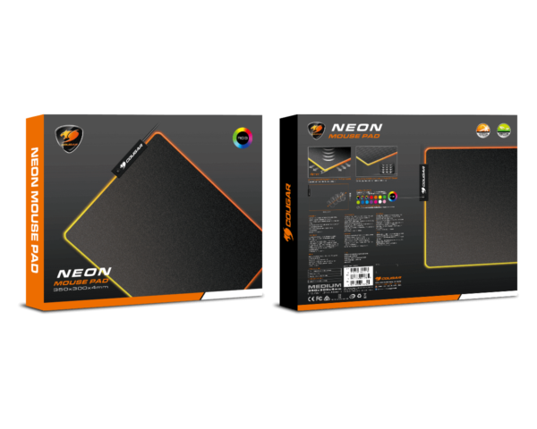 COUGAR NEON RGB Medium Smooth Gaming Mouse Pad - Image 2