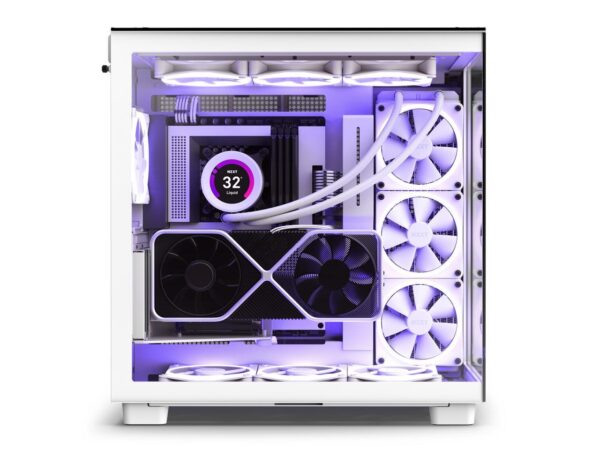NZXT H9 Elite Edition ATX Mid Tower Chassis All White color (CM-H91EW-01) - Image 3