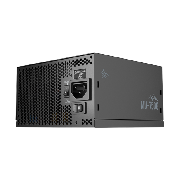 Segotep MU-750G 750W PSU Kunlun 80 Plus Gold Certification ATX 3.0 & PCIe 5.0 Full Modular Power Supply Active PFC FDB Fan LLC pro + DC-DC Framework - BLACK - Image 3