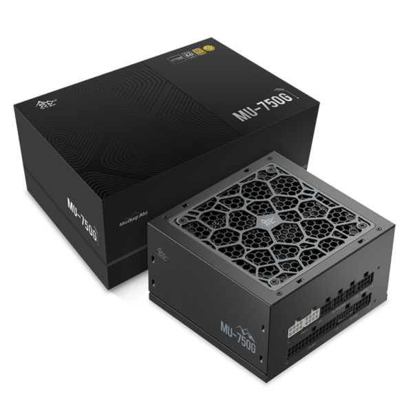 Segotep MU-750G 750W PSU Kunlun 80 Plus Gold Certification ATX 3.0 & PCIe 5.0 Full Modular Power Supply Active PFC FDB Fan LLC pro + DC-DC Framework - BLACK - Image 13