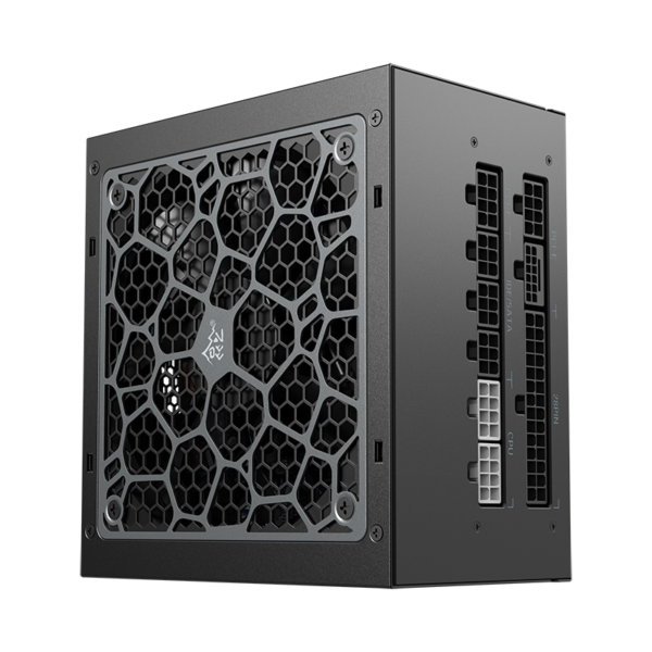 Segotep MU-750G 750W PSU Kunlun 80 Plus Gold Certification ATX 3.0 & PCIe 5.0 Full Modular Power Supply Active PFC FDB Fan LLC pro + DC-DC Framework - BLACK - Image 7