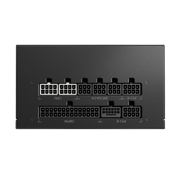 Segotep MU-750G 750W PSU Kunlun 80 Plus Gold Certification ATX 3.0 & PCIe 5.0 Full Modular Power Supply Active PFC FDB Fan LLC pro + DC-DC Framework - BLACK - Image 4