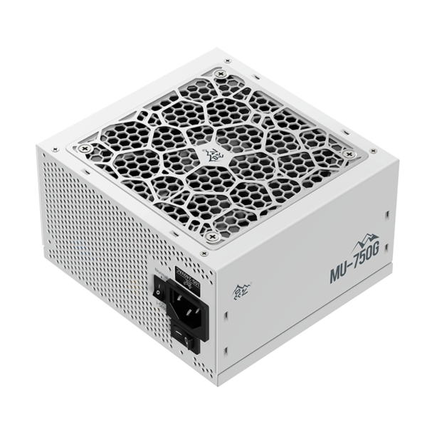 Segotep MU-750G 750W PSU Kunlun 80 Plus Gold Certification ATX 3.0 & PCIe 5.0 Full Modular Power Supply Active PFC FDB Fan LLC Pro + DC-DC Framework – WHITE - Image 9