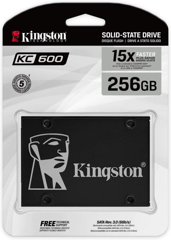 KINGSTON SSD KC600 15X FASTER 256GB