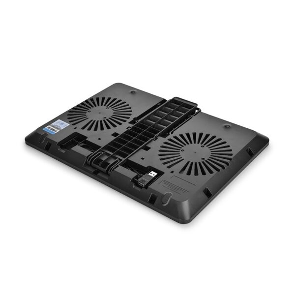 Deepcool U-PAL U Shape Design Laptop Cooler, Up to 15.6, Two 14cm fans, USB 3.0 Pass-through, Angel adjustable - Image 4